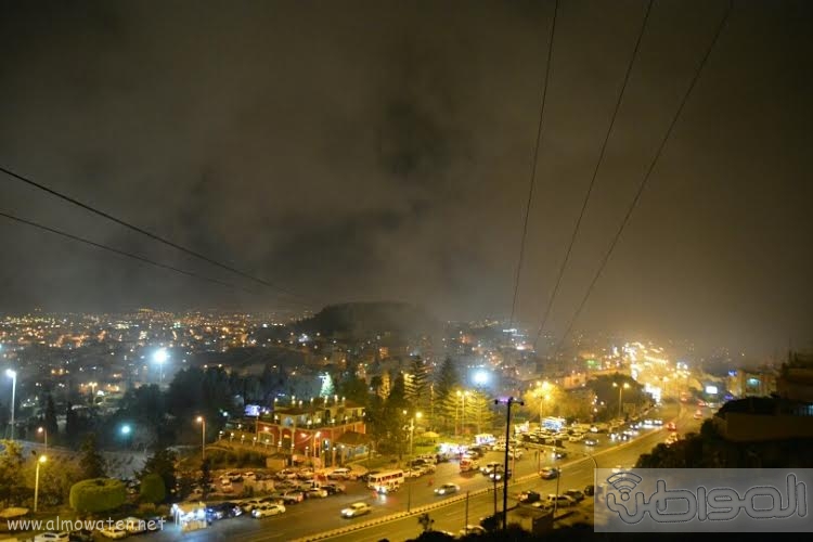 شاهد بالصور والفيديو جبل ذرة بـ أبها يطفئ أنواره في ساعة الأرض صحيفة المواطن الإلكترونية