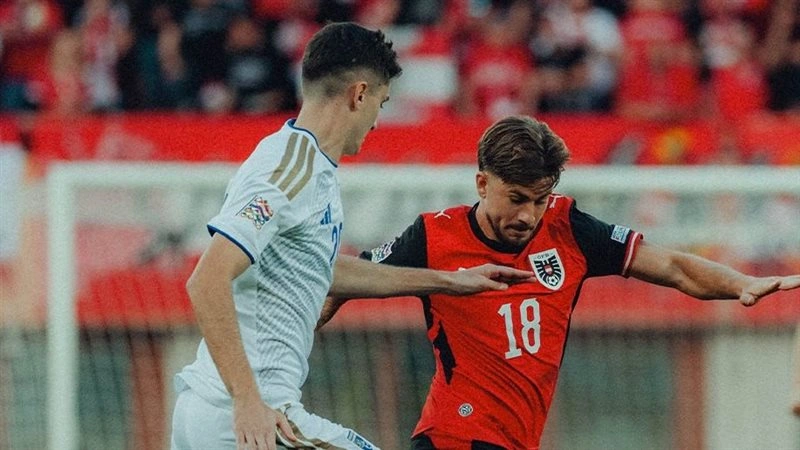 النمسا تتصدر مجموعتها في دوري أمم أوروبا بالفوز على كوسوفو