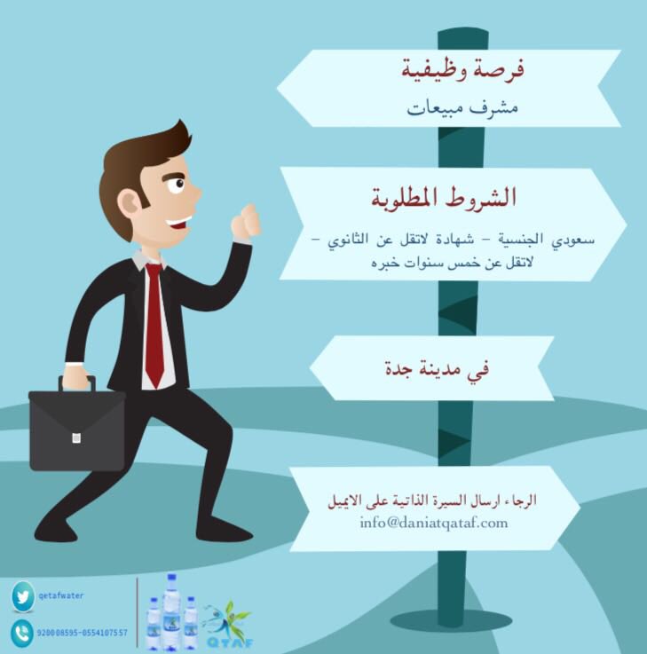 وظائف شاغرة للجنسين لدى مياه قطاف بجدة وظائف شاغرة للجنسين لدى مياه قطاف بجدة