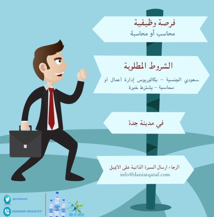 وظائف شاغرة للجنسين لدى مياه قطاف بجدة وظائف شاغرة للجنسين لدى مياه قطاف بجدة