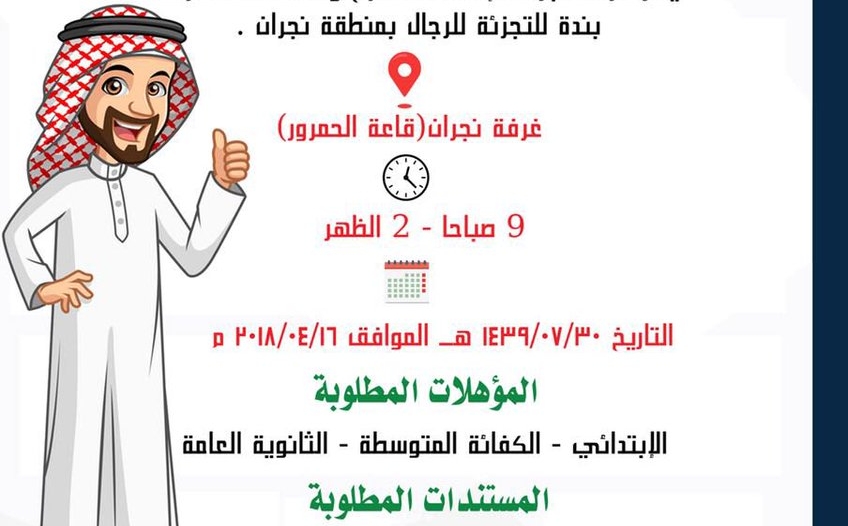 غرفة نجران تطرح وظائف شاغرة لدى شركة بنده صحيفة المواطن الإلكترونية غرفة نجران تطرح وظائف شاغرة لدى شركة بنده صحيفة المواطن الإلكترونية
