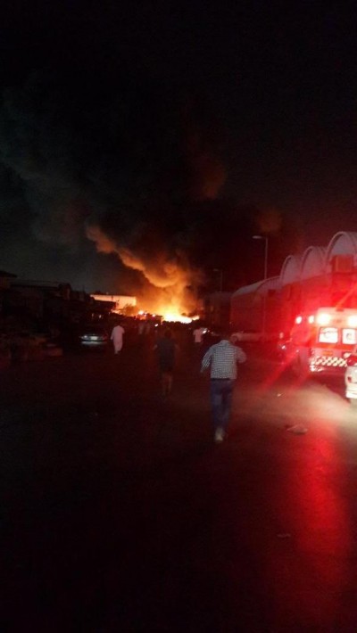 الدفاع المدني يعلن : لا إصابات في حريق حراج ابن قاسم