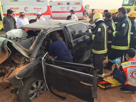 بالصور.. حادث أليم يخلف ثلاث حالات توقُّف قلب وتنفُّس بالجوف