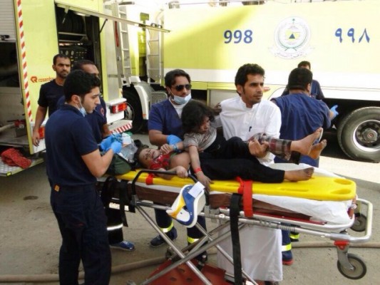 “مدني مكة” يكشف تفاصيل إصابة أب وأم وأطفالهما الثلاثة
