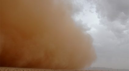 موجة غبار تجتاح محافظة رماح