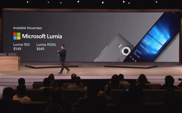 مايكروسوفت تكشف رسميًّا عن هاتفي Lumia 950 وLumia 950 XL