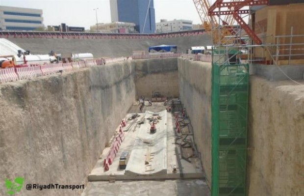 “قطار الرياض”: الانتهاء من صب القواعد لانطلاق آلة الحفر الشمالي