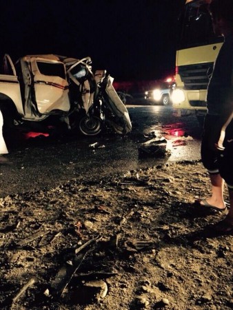 وفاة 6 أشخاص  بحادث تصادم وجها  لوجه على طريق رجال المع – محايل