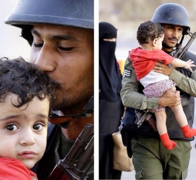 رسالة رجل #الجوازات لطفل يمني : اطمئن يا صغيري فأنت في بلد الأمن