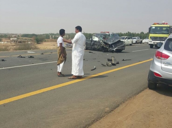 وفاة مواطن إثر حادث تصادم مركبتين بـ #صامطة