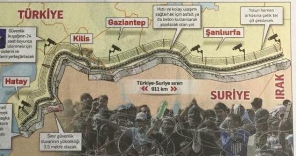 صحيفة: تركيا ستبني جدارا حدوديا مع سوريا