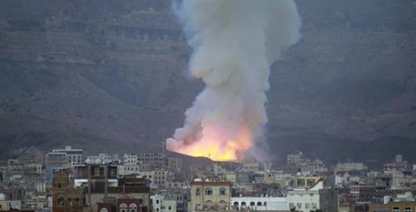 قصف مستودعات أسلحة للحوثيين قرب صنعاء
