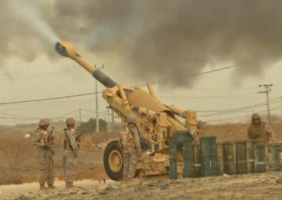 التحالف العربي يقصف مواقع للحوثيين على الحدود مع المملكة