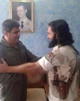 المعارضة السورية تنشر صور ارتباط أمير #داعش في دمشق بنظام الأسد