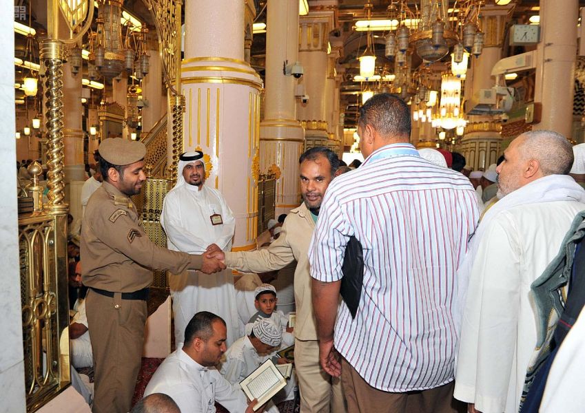 بالصور.. أمن المسجد النبوي .. جهود مباركة لراحة الزوار