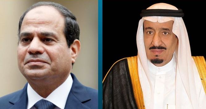 خادم الحرمين يتلقى تعازي الرئيس المصري في وفاة الأمير عبدالرحمن