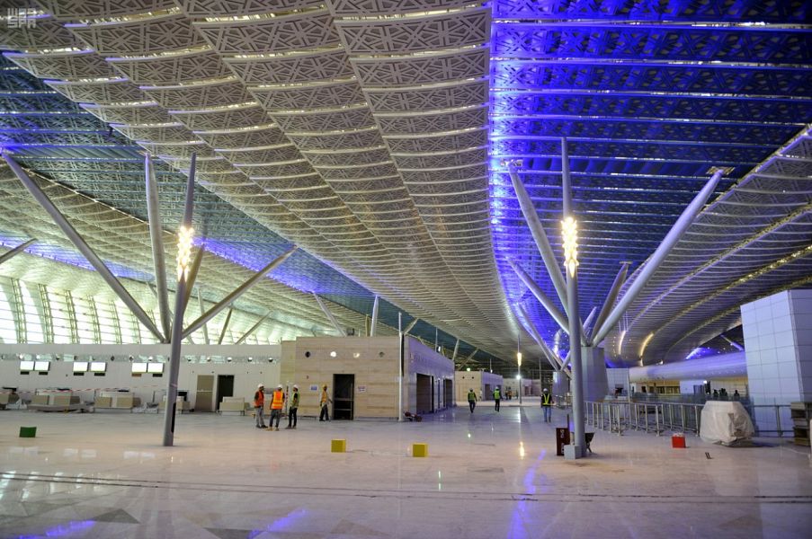 شاهد بالصور.. إنجاز 88 % من مشروع مطار الملك عبدالعزيز الجديد
