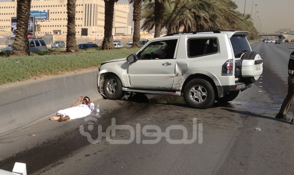 حادثا مرور على الدائري الشرقي بالرياض