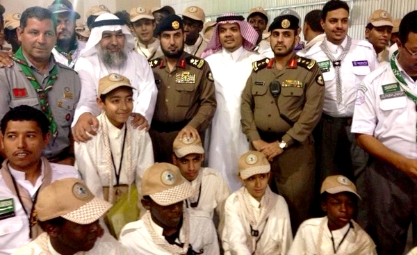 قائد قوات أمن الحرم يلتقي الكشافة المساندين خلال رمضان