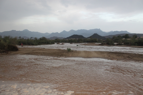 أمطار غزيرة على قرى شرق حلي