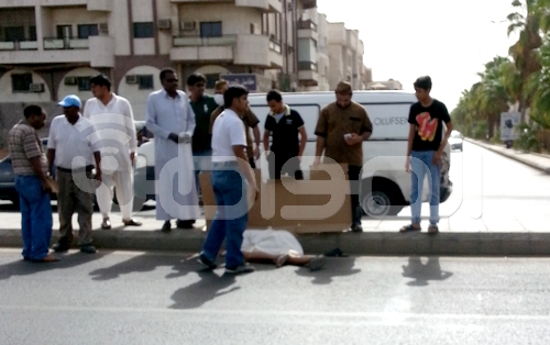 إصابة مقيم عربي دهسته سيارة بشارع السبعين بجدة