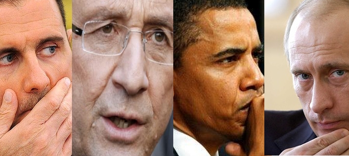 اليوم ..اختبار قوة بين أوباما وبوتين و”هولاند” سيعرض أدلة “جرائم الأسد”
