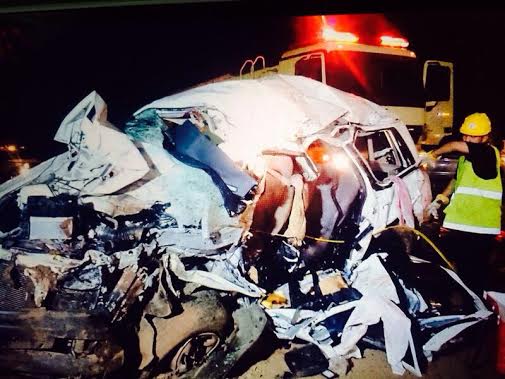 مصرع خمسة سعوديين في حادث مروع في البرك