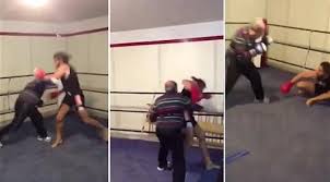 #تيوب_المواطن :عجوز يهزم ملاكماً محترفاً في 16 ثانية