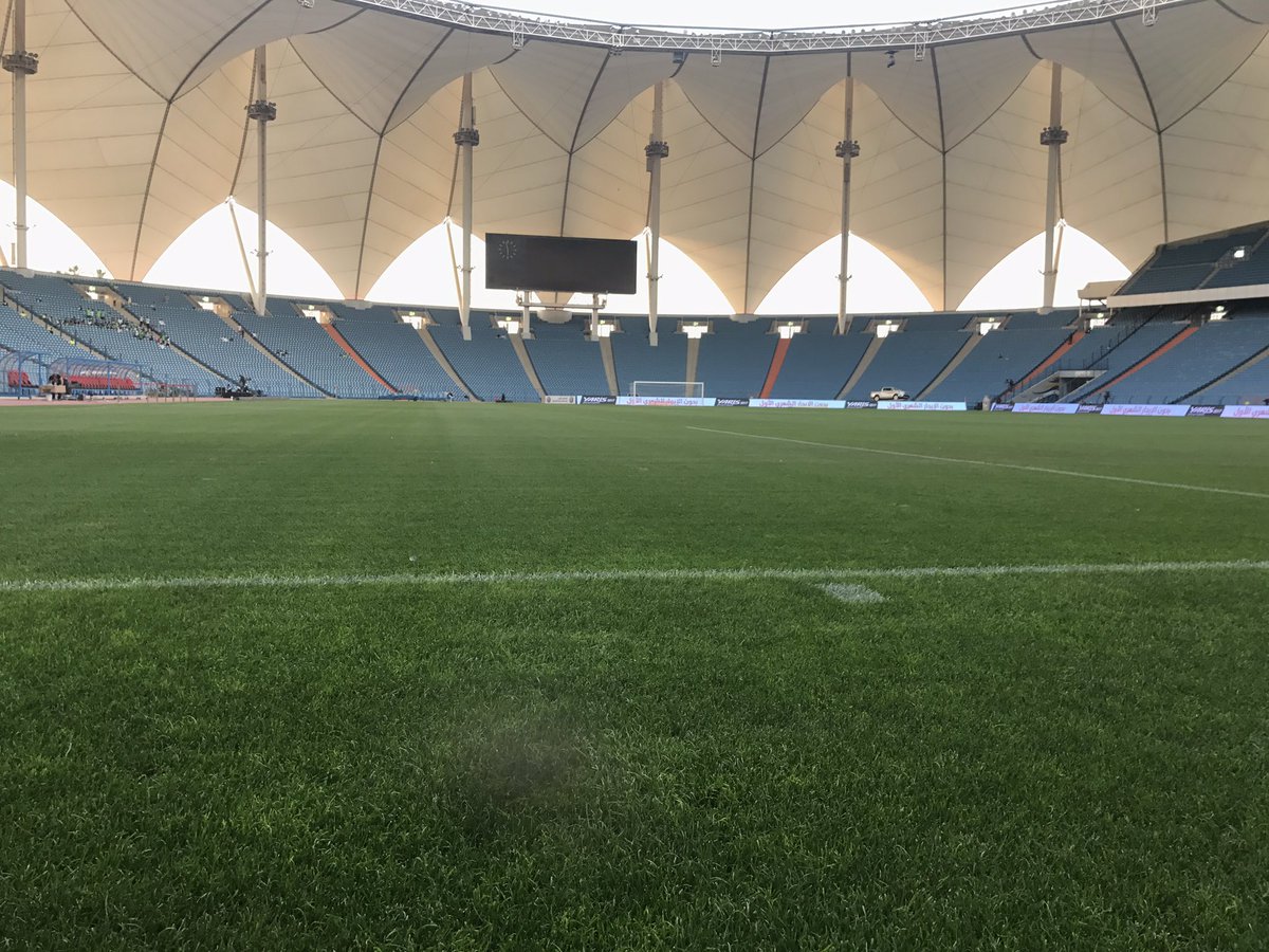 شاهد.. صور من ملعب الدرة قبل مواجهة الهلال والأهلي