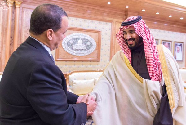 #محمد_بن_سلمان يبحث مستجدات الملف اليمني مع المبعوث الأممي