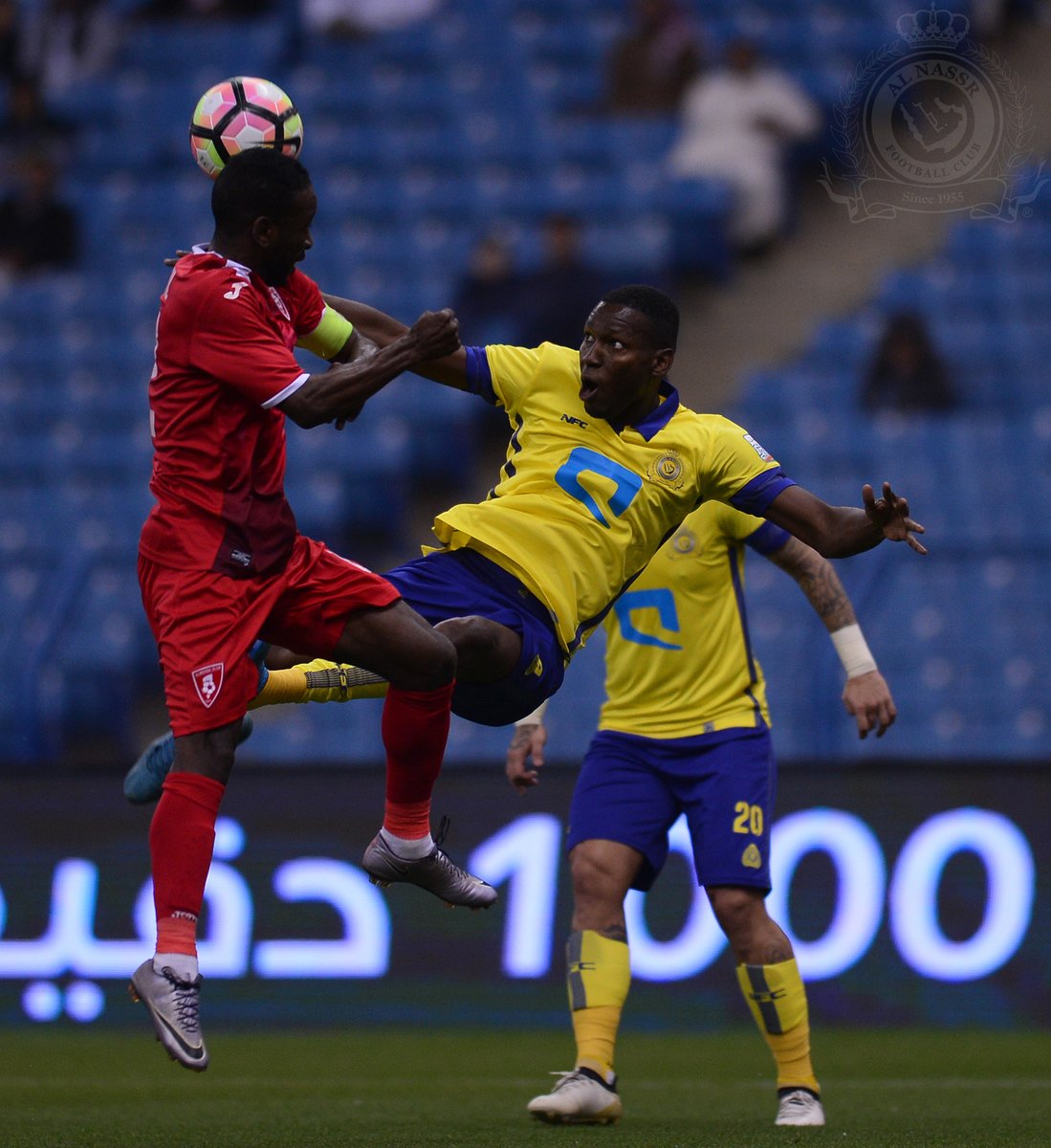 شاهد صور مباراة النصر والوحدة في دوري جميل