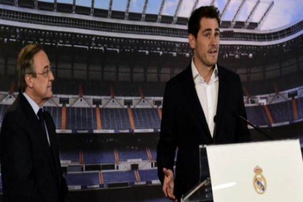 رئيس ريال مدريد ينفي أن يكون دفع كاسياس على الرحيل