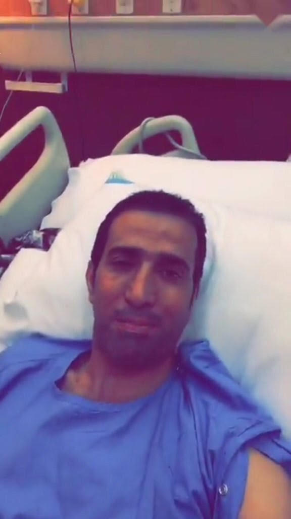 #فايز_المالكي يُطمئن محبيه من داخل المستشفى