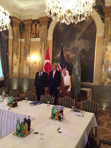 اجتماع ثلاثي لوزراء خارجية #السعودية و #أمريكا و #تركيا