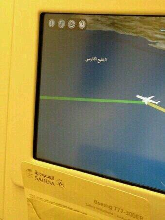 نشطاء يستنكرون مسمى الخليج الفارسي على طائرة الخطوط السعودية