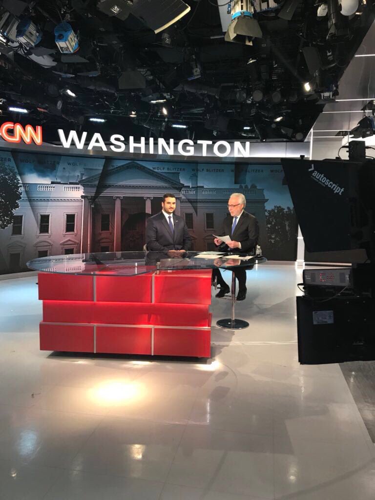 العواد عن لقاء خالد بن سلمان على CNN : تأكيد للإرهاب الإيراني الكبير