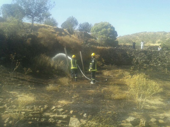 3 حرائق خلال ساعتين في المندق وبني حسن بالباحة