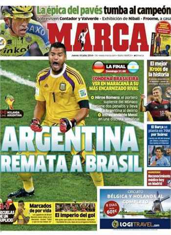 الماركا الإسبانية: الأرجنتين تذيق البرازيل “كأس العذاب”