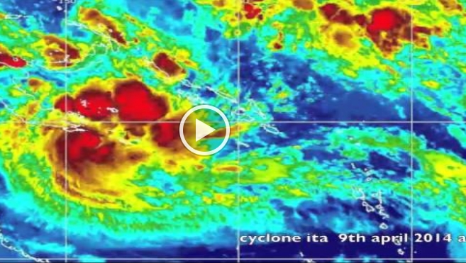 بالفيديو.. الإعصار “إيتا” يقترب من شمال شرق أستراليا وإجلاء السياح وسكان السواحل