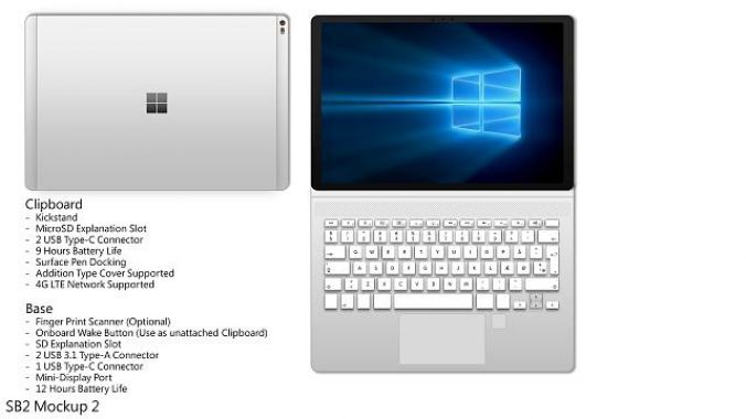 مايكروسوفت تطلق اللاب توب Surface Book 2