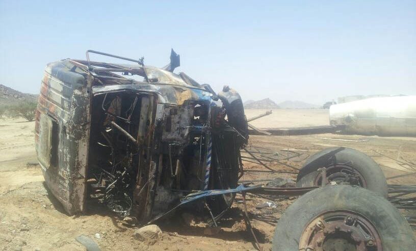 وفاة وإصابة (5) أشخاص على “طريق الموت” بيشة- الخميس