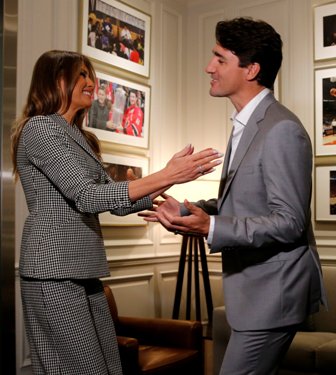 بالصور.. هكذا استقبل رئيس وزراء كندا زوجة ترامب