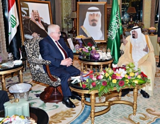 الملك يبحث مع الرئيس العراقي تطورات الأحداث على الساحة الإقليمية