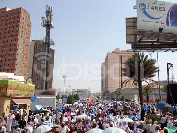 بالصور.. “المواطن” تواكب نفرة الحجيج من منى إلى المسجد الحرام