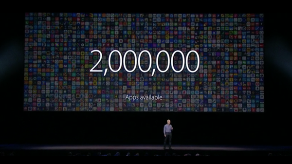 130 مليار عملية تنزيل لـ 2 مليون تطبيق في متجر آبل