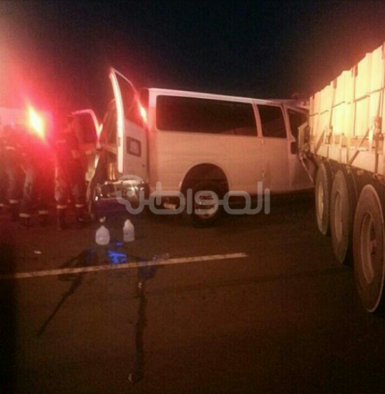 “حادثة الفجر” تصيب 7 معلمات وسائقهن على طريق المدينة -مكة