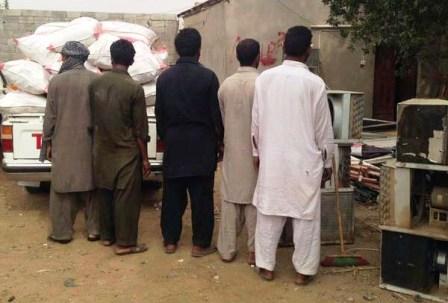 القبض على باكستانيين يتاجرون بالمسروقات في جازان