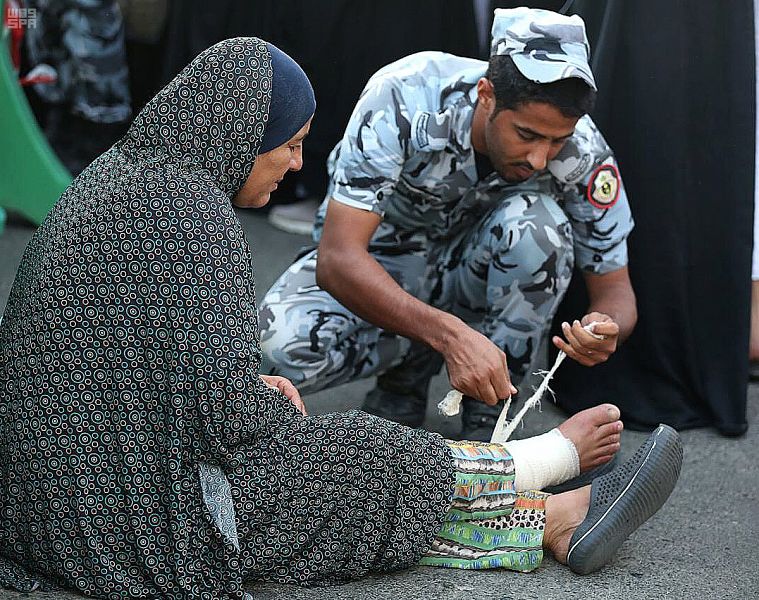 بالصور.. جهود مميزة لأمن الحرم  أول أيام رمضان