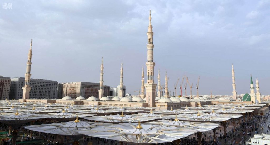 91 % نسبة رضا الزائرين عن خدمات رئاسة المسجد النبوي في رمضان