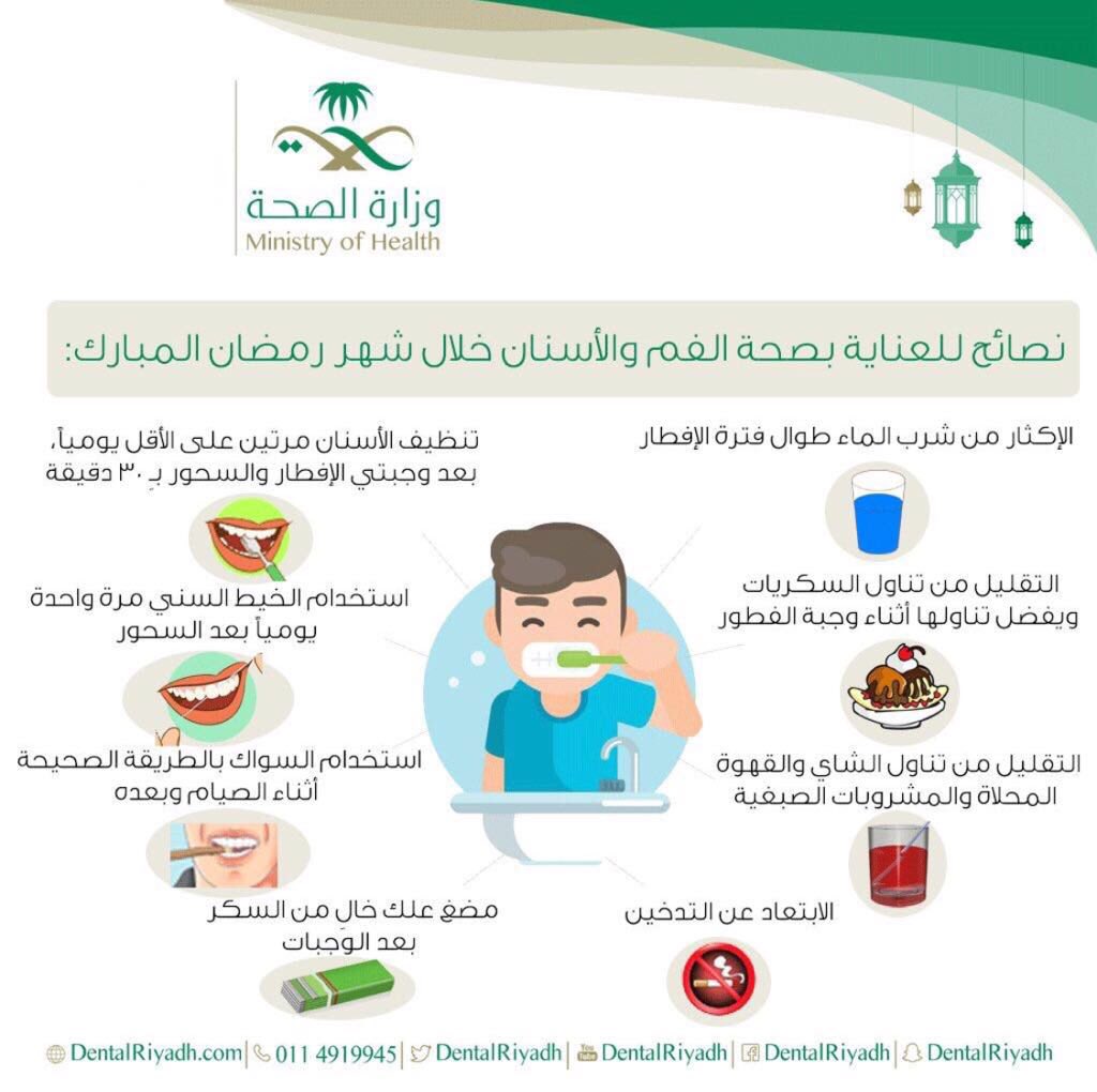 إنفوجرافيك.. 8 نصائح للعناية بصحة الفم والأسنان خلال شهر رمضان